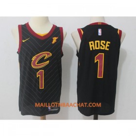 Maillot NBA Cleveland Cavaliers Derrick Rose 1 Nike 2017-18 Noir Swingman - Homme